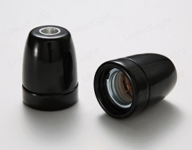 E27陶瓷灯头 黑色