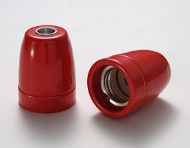 E27陶瓷灯头 红色