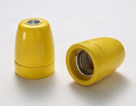 E27陶瓷灯头 黄色