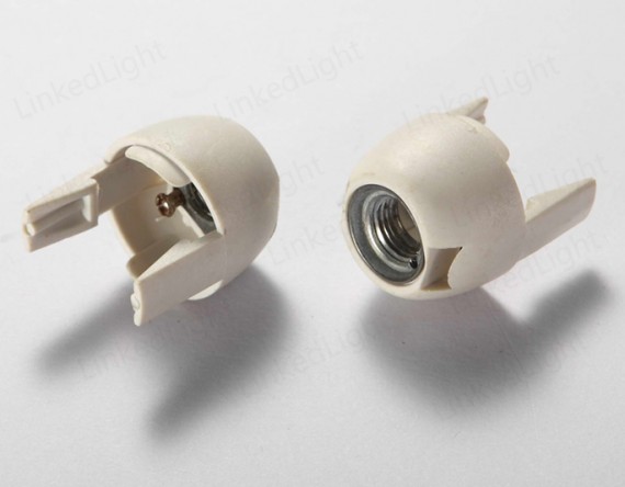 e12塑料灯头后盖(金属牙) - e12塑料灯头 - linkedlight | 领辉-照明