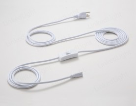 美式三插线带开关连接器