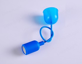 E27硅胶吊灯  深蓝色