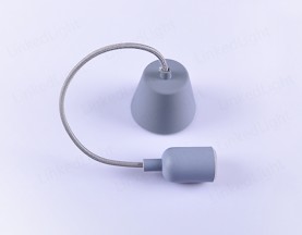 E27硅胶吊灯  灰色