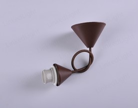 E27塑胶吊灯 棕色