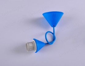 E27塑胶吊灯 深蓝色