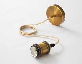 E27金属吊灯  红古铜