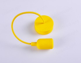 E27硅胶吊灯 黄色