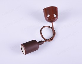 E27硅胶吊灯  棕色