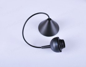 E27塑料吊灯组件 黑色