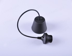 E27塑料吊灯组件 黑色