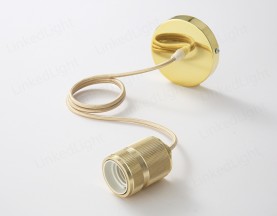E27金属吊灯  仿金色
