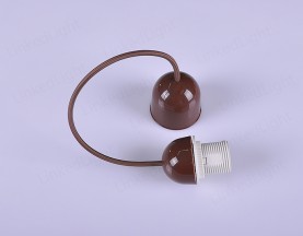E27塑料DIY吊灯  棕色