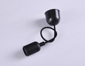 E27硅胶吊灯  黑色