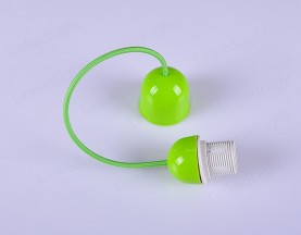 E27塑料DIY吊灯 苹果绿