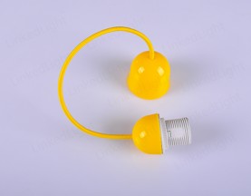 E27塑料DIY吊灯 黄色