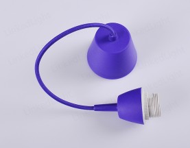 E27塑料吊灯 紫色