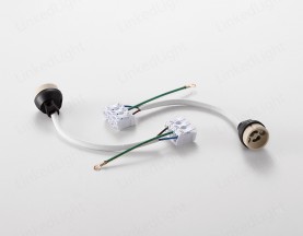 GU10灯座连接线带接线器及地线